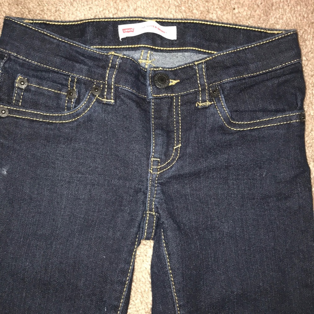 Girls Levi’s 719 Super Skinny dark blue jean